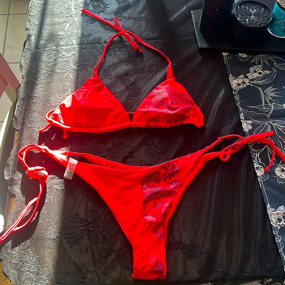 Dragon Bikini Red size XL brand new
